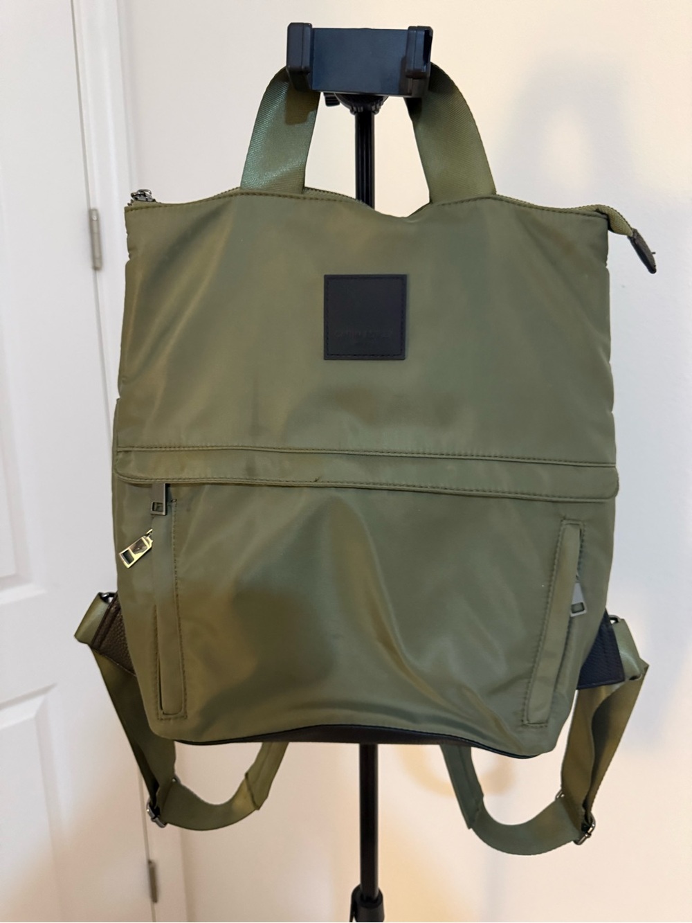 Olive Green Cynthia Rowley Backpack Tote - Versatile Everyday Bag